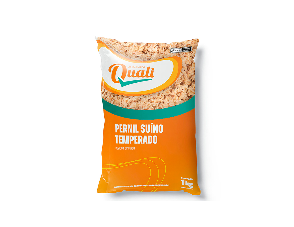 PERNIL SUÍNO CONGELADO DESFIADO QUALI 1 KG (CX 6 PCT)